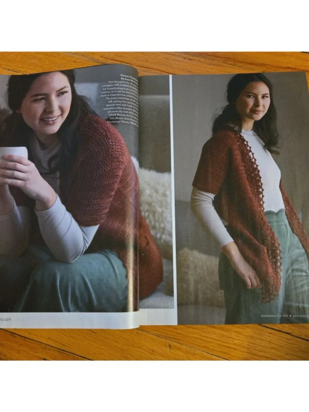 Interweave Crochet Magazine Fall 2019 Wheatfield Cabled Capelet
